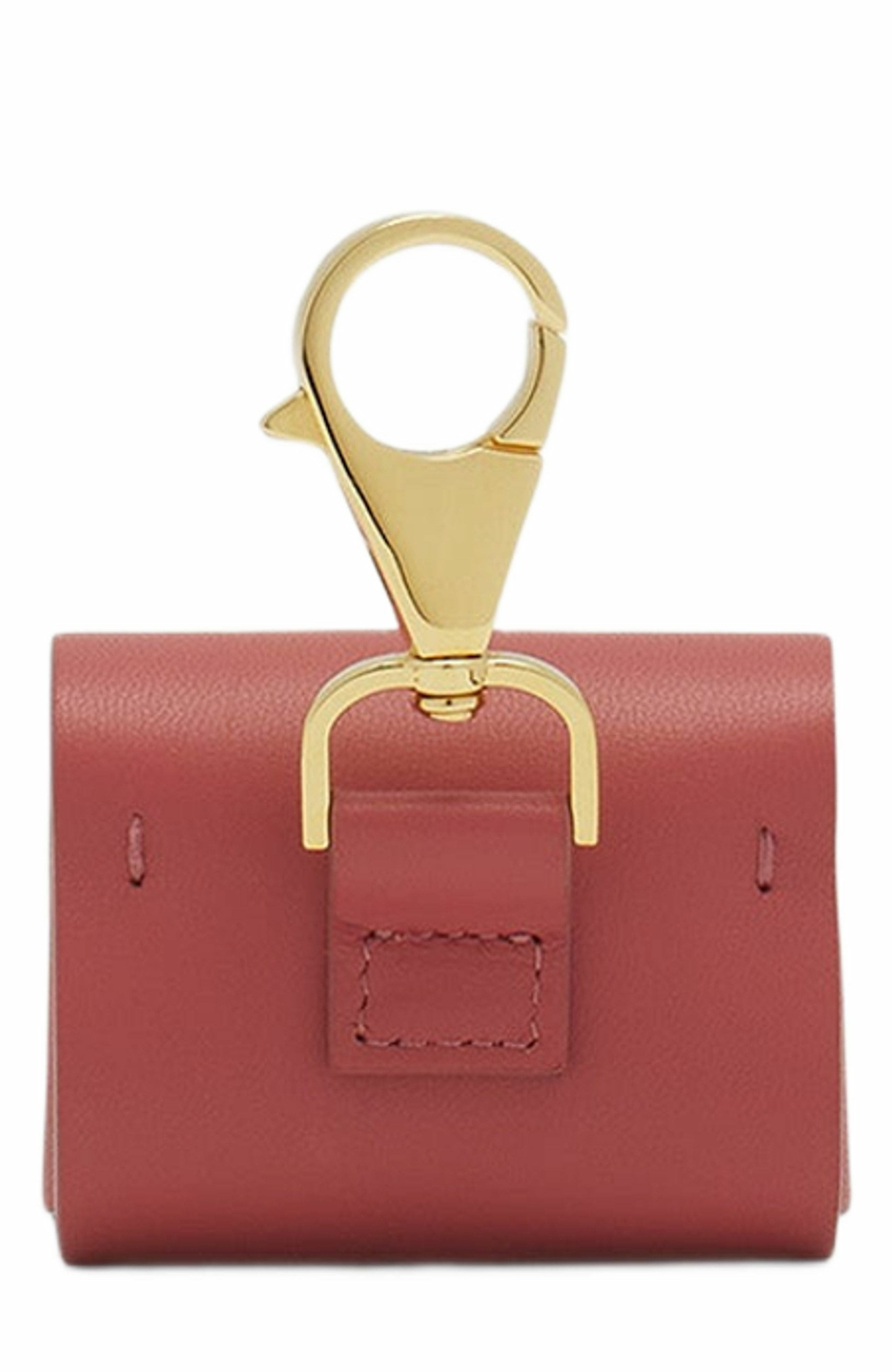 Lanvin Signature Leather Case For Airpods Pro in Litchi at Nordstrom - 3