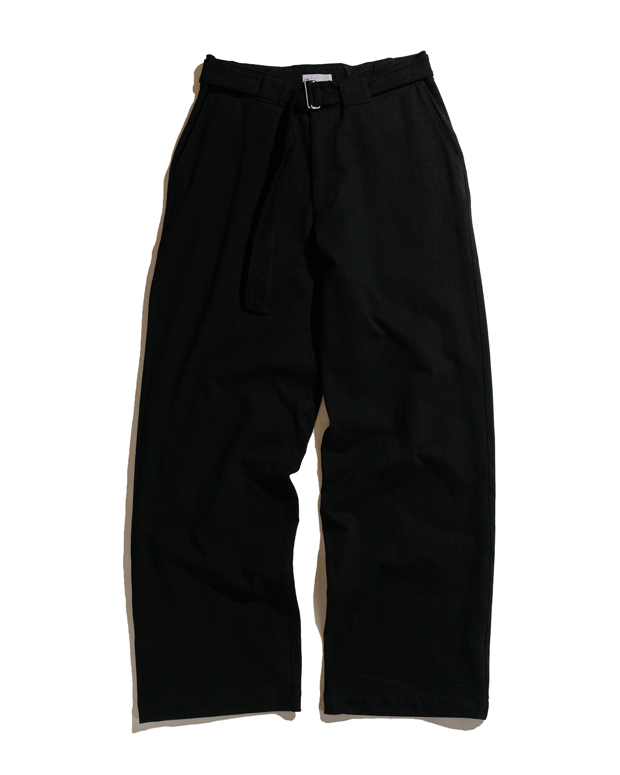 Belted Jersey Trouser Black - 1
