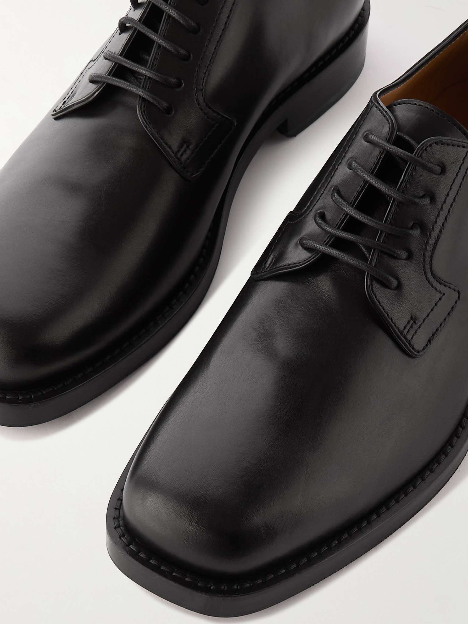 Dries Van Noten Leather Derby Shoes | REVERSIBLE