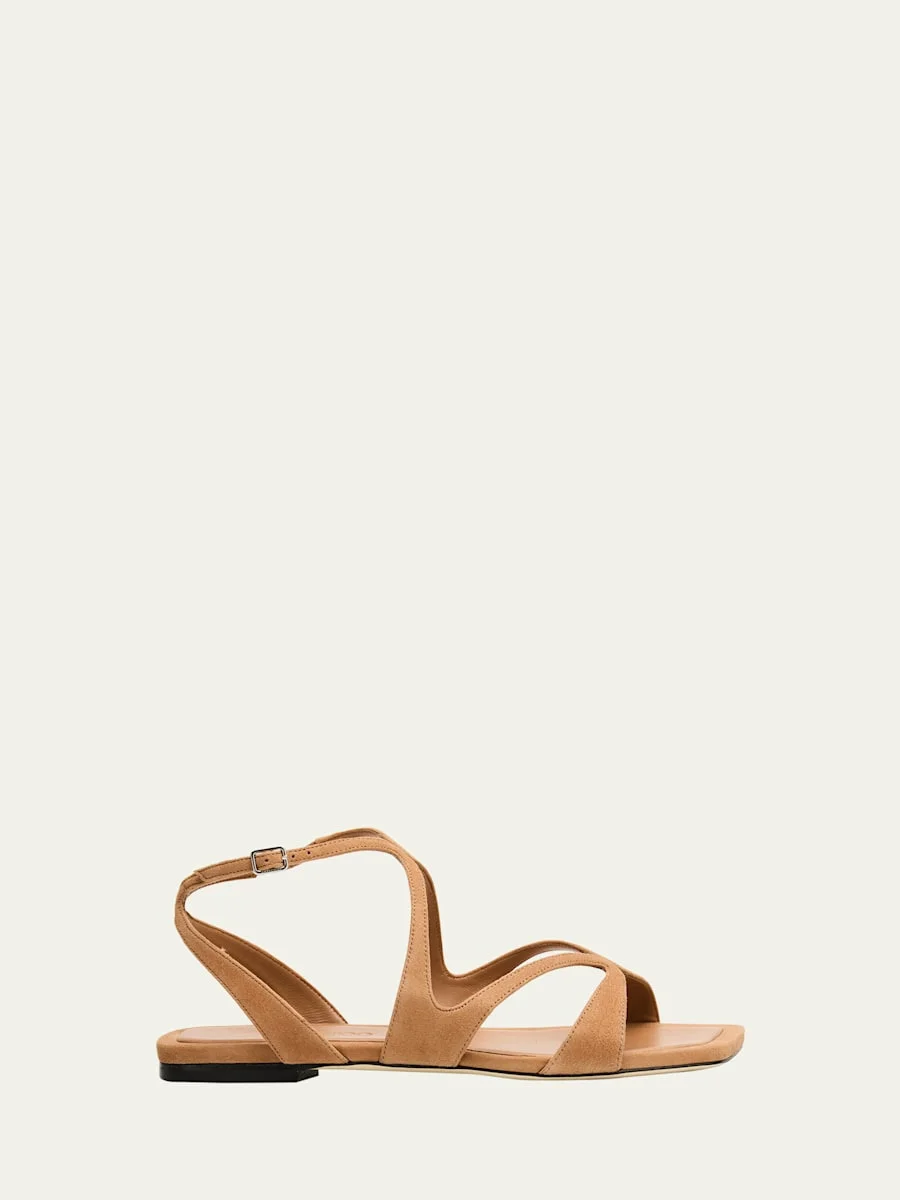 Ayla Suede Flat Sandals - 1