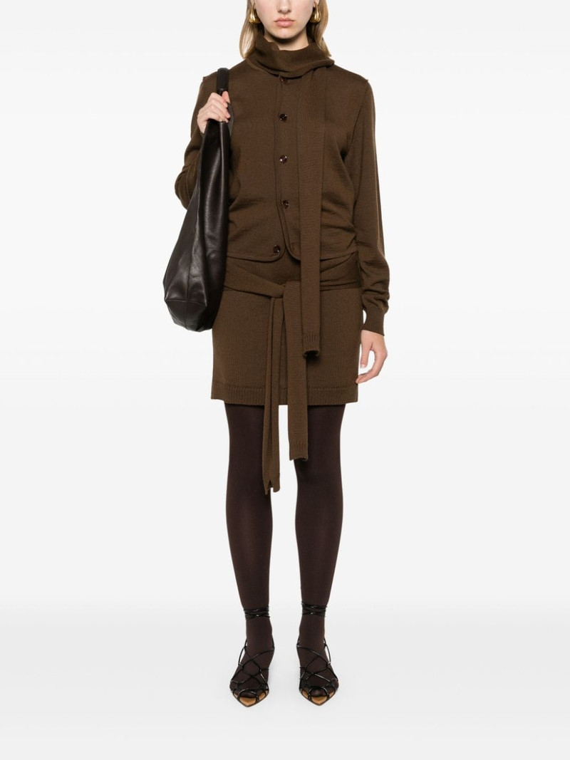 Lemaire fine-knit mini skirt outlook