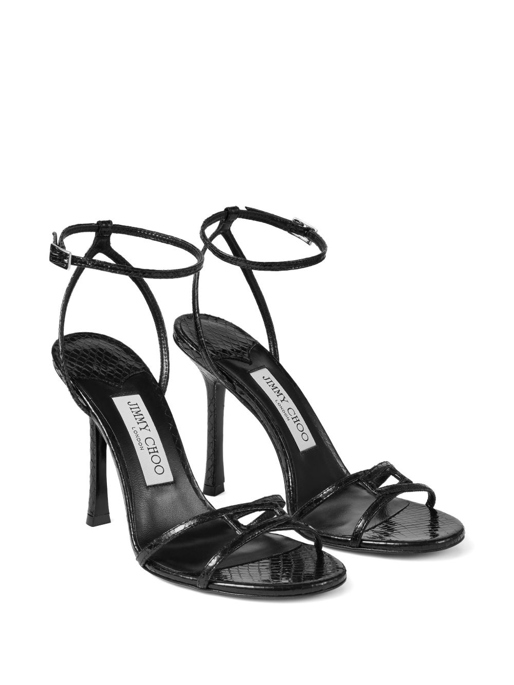 100mm leather sandals - 2