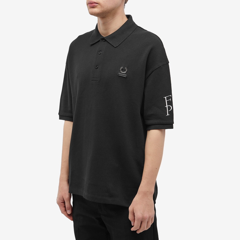 Fred Perry Fred Perry x Raf Simons Embroidered Oversized Polo outlook