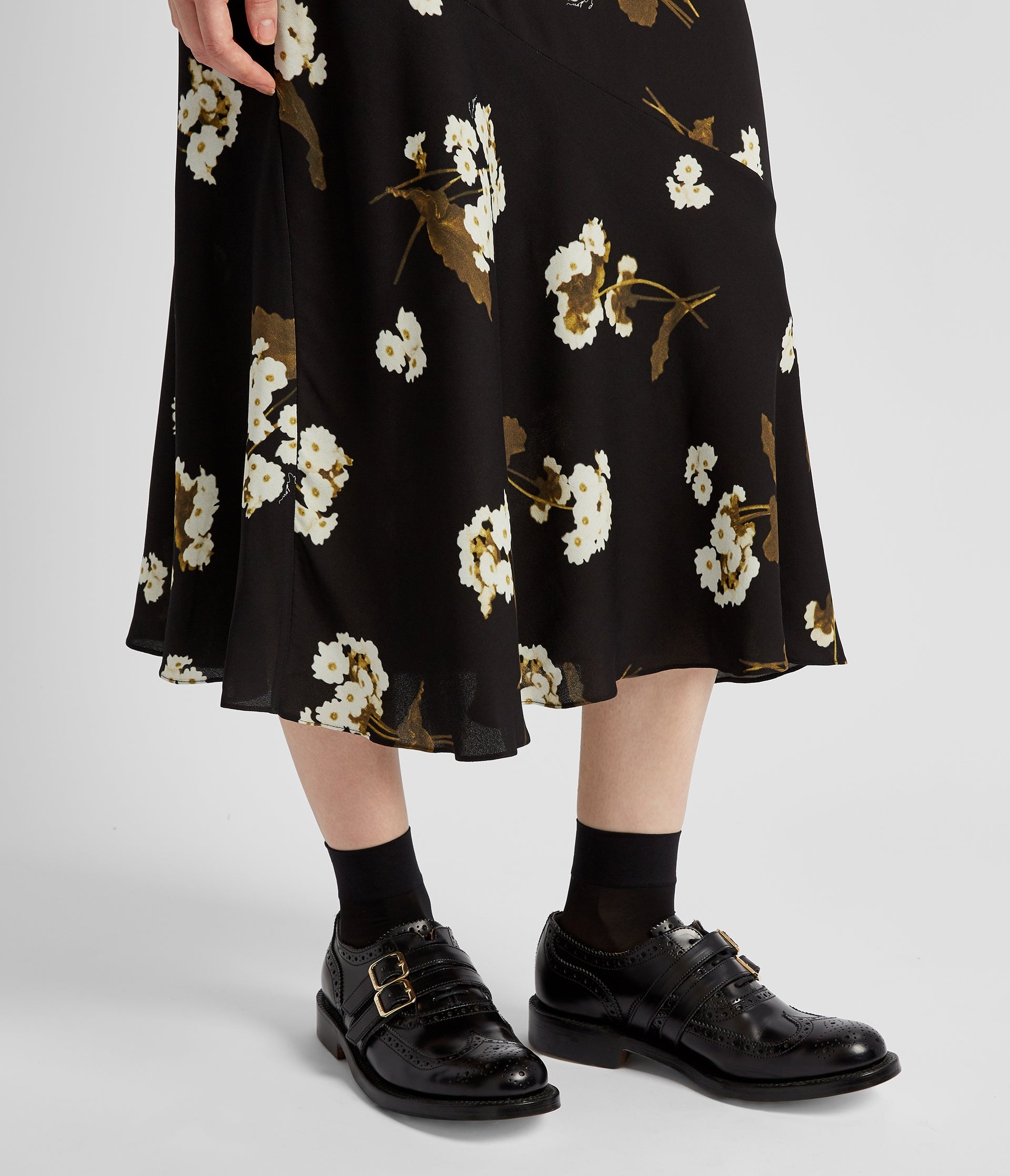 A-LINE MIDI SKIRT - 5