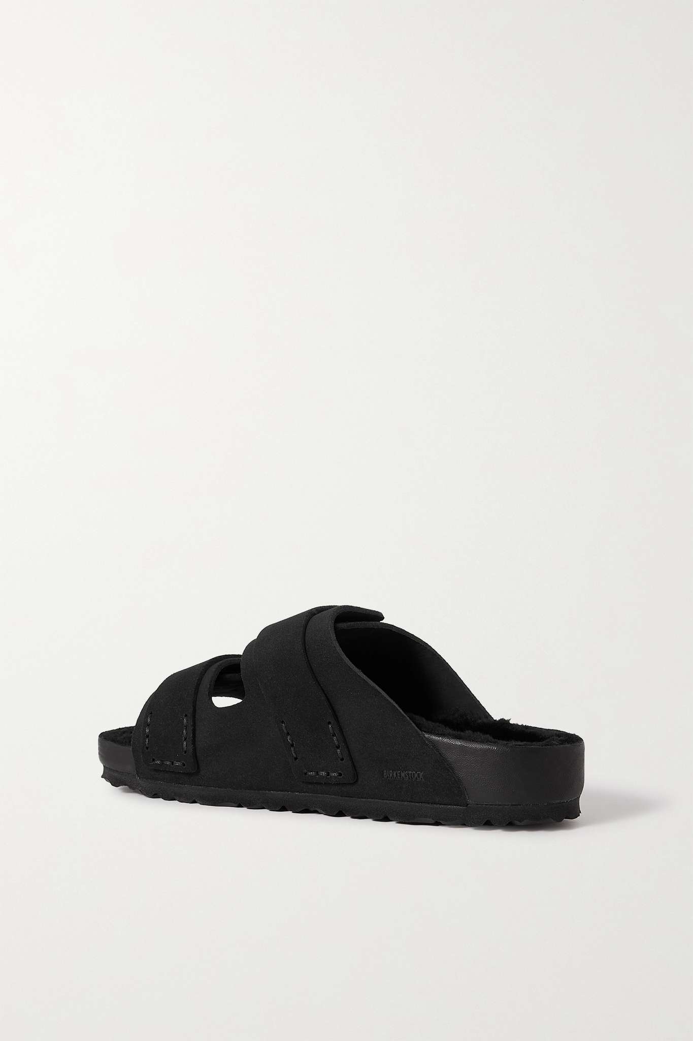 BIRKENSTOCK Black suede Birkenstock X Tekla Uji slippers