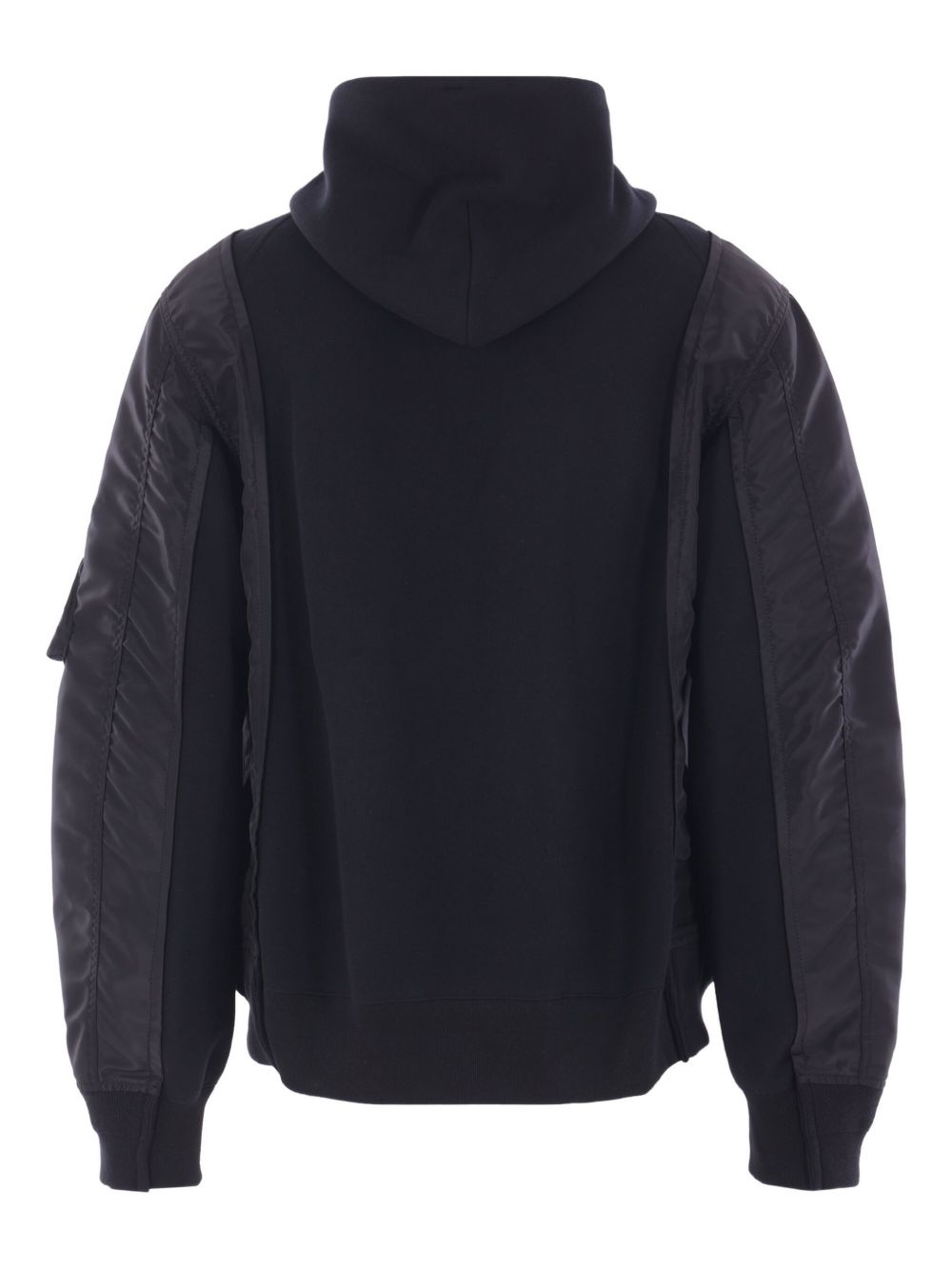 panelled zip-up hoodie - 2
