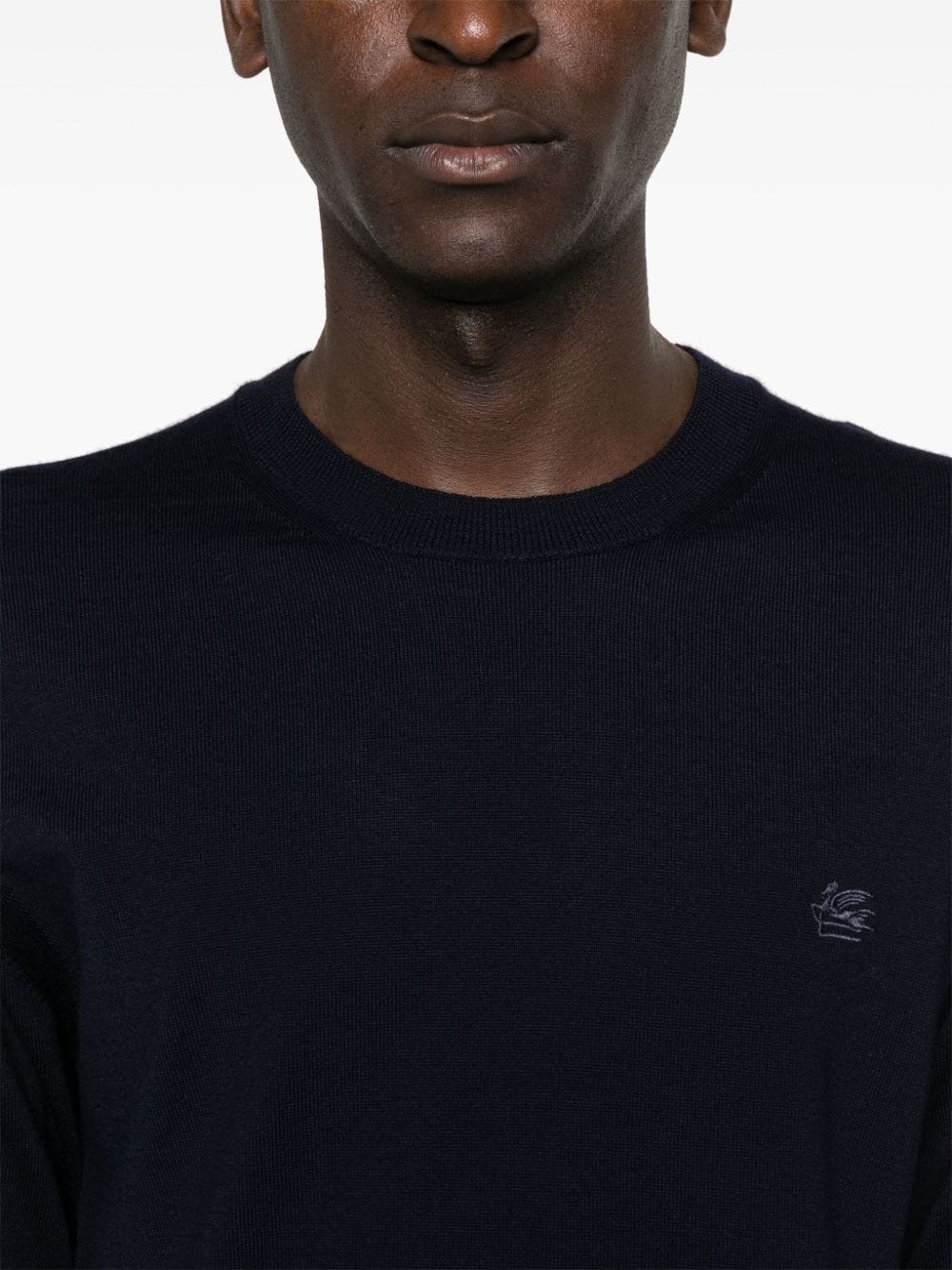 Pegaso-embroidered wool jumper - 5