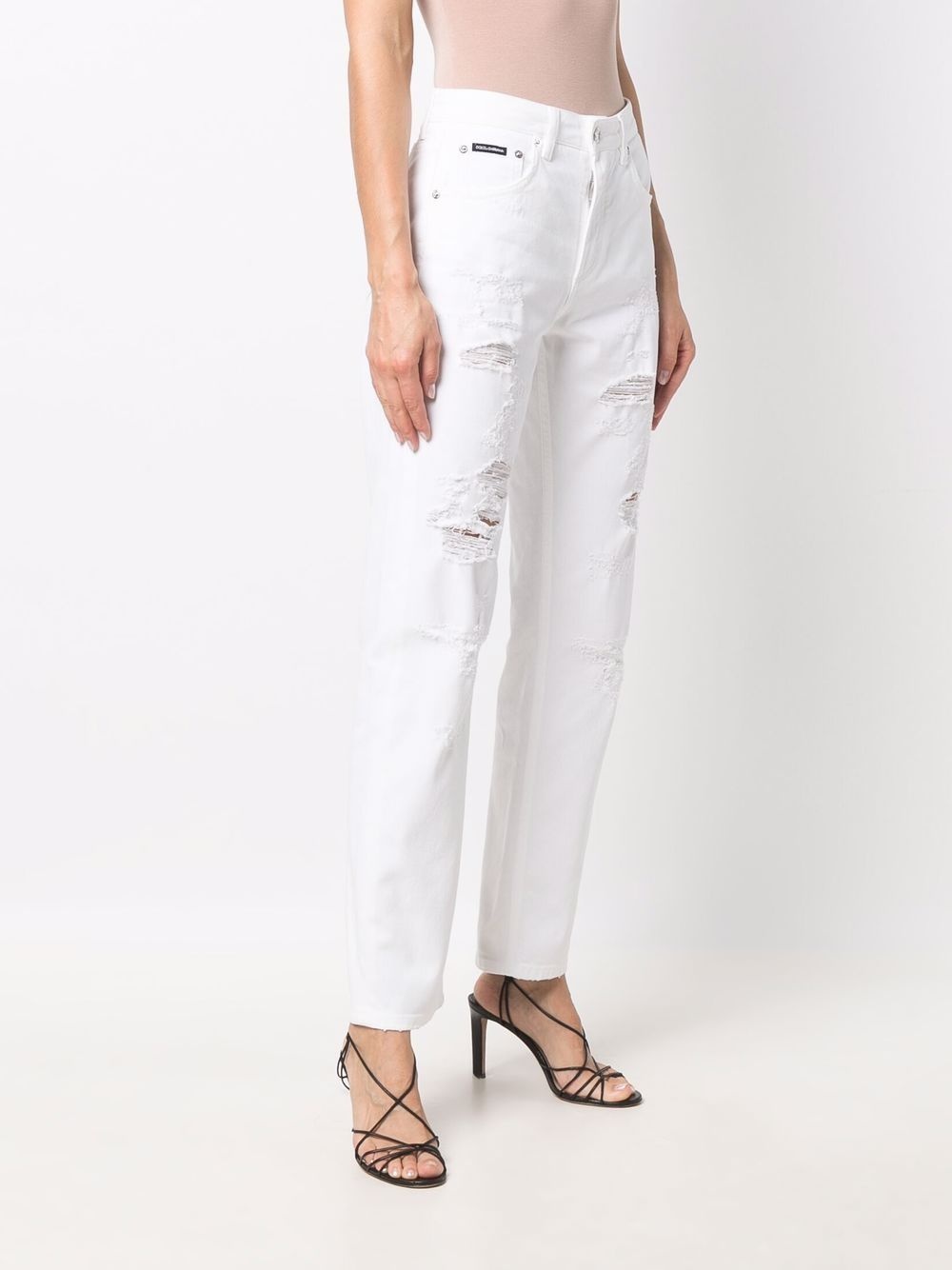 distressed boyfriend jeans - 3