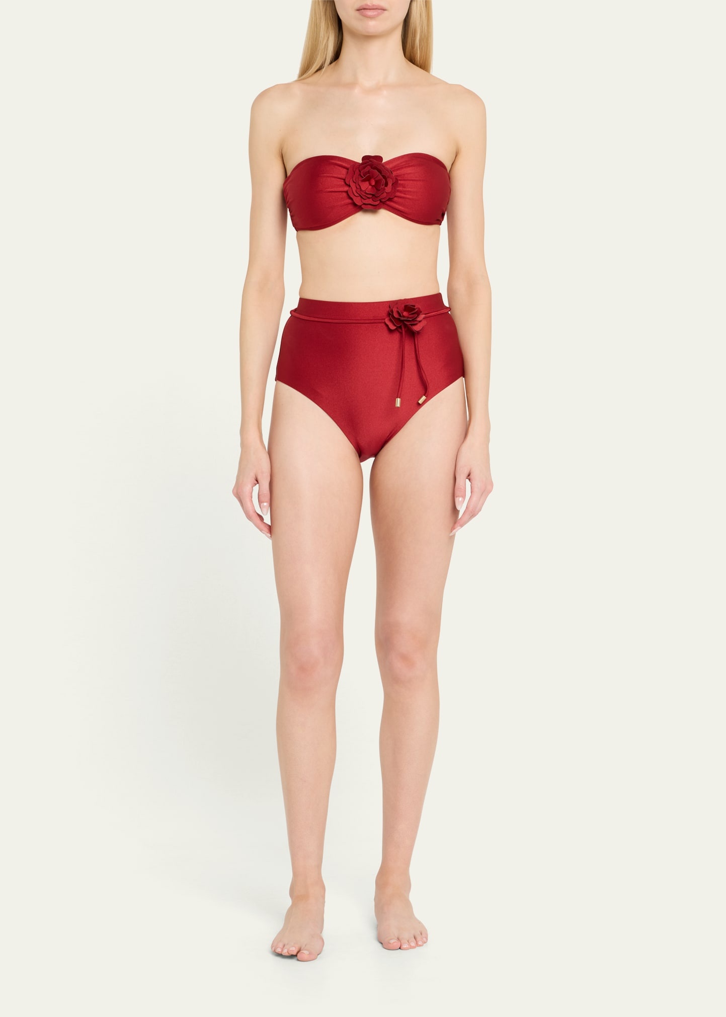 Cascadian Flower High-Waist Bikini Bottoms - 2