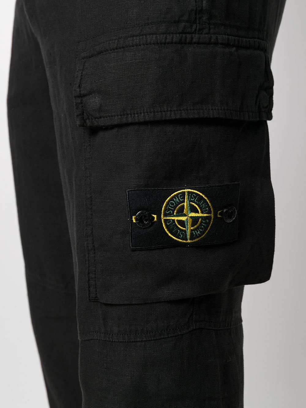 compass logo-patch trousers - 5