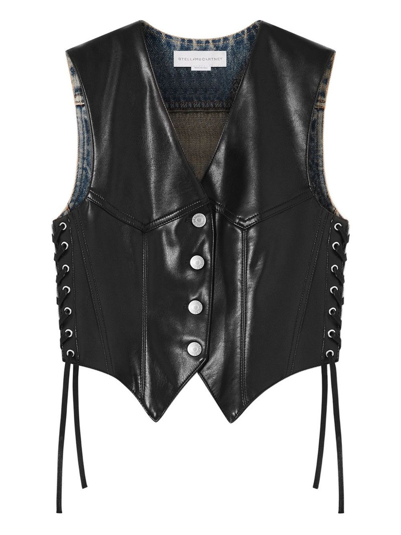 button lace-up gilet 1