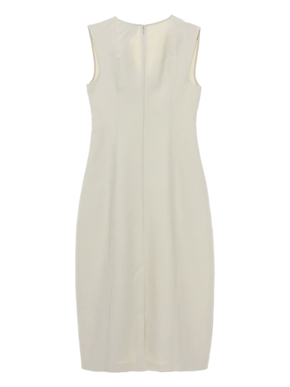 sculpted sleeveless maxi dress - 5