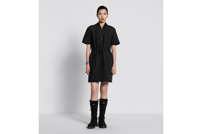 Macrocannage Short Dress 4