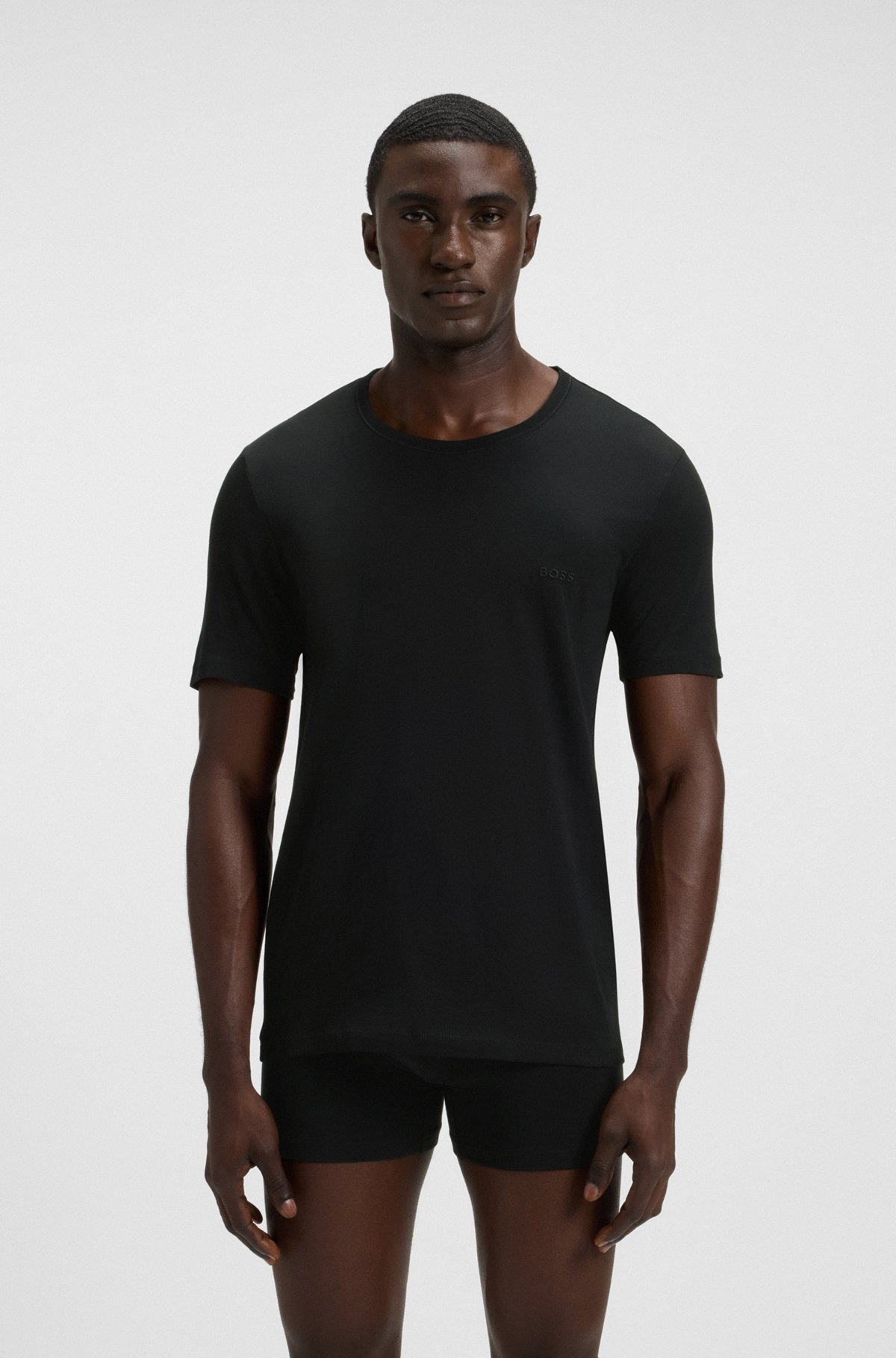 THREE-PACK OF LOGO-EMBROIDERED T-SHIRTS IN COTTON - 2