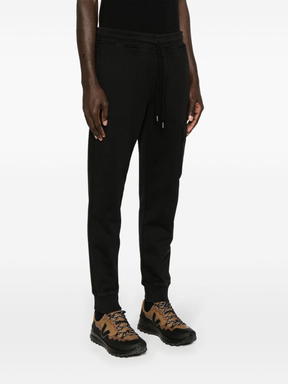 Lens-detail cotton track pants - 3