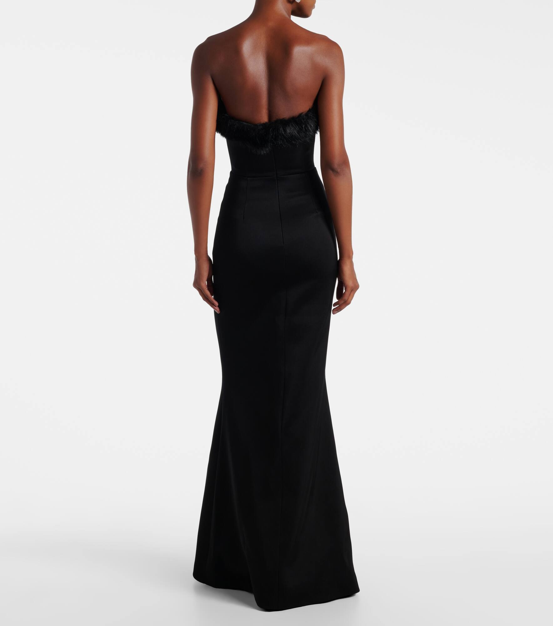 One-shoulder bustier gown - 3