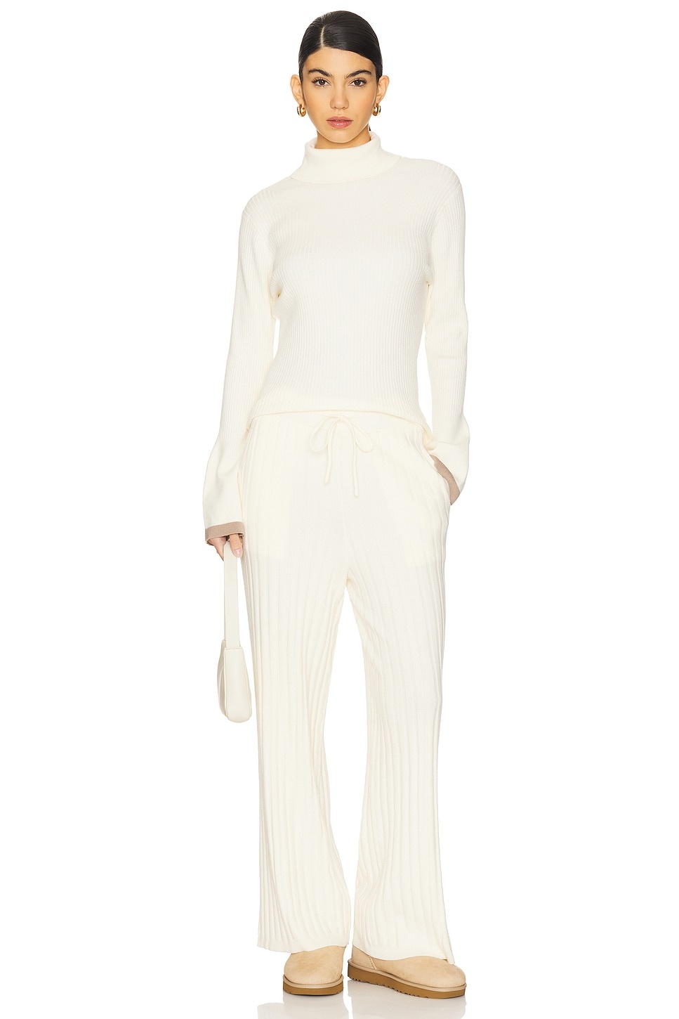 Ravena Rib Knit High Neck Top - 4