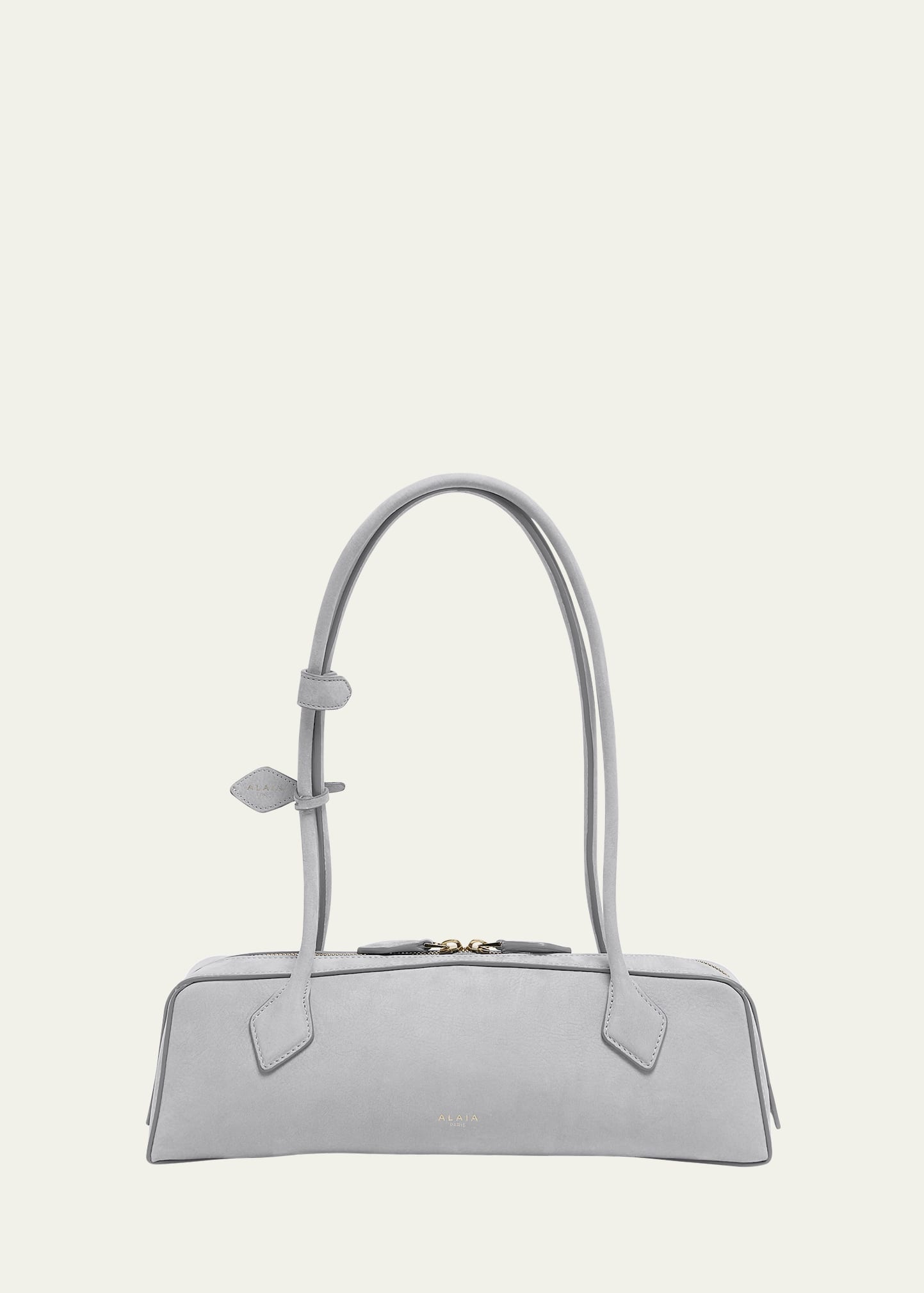 Le Teckel Medium Suede Shoulder Bag - 1