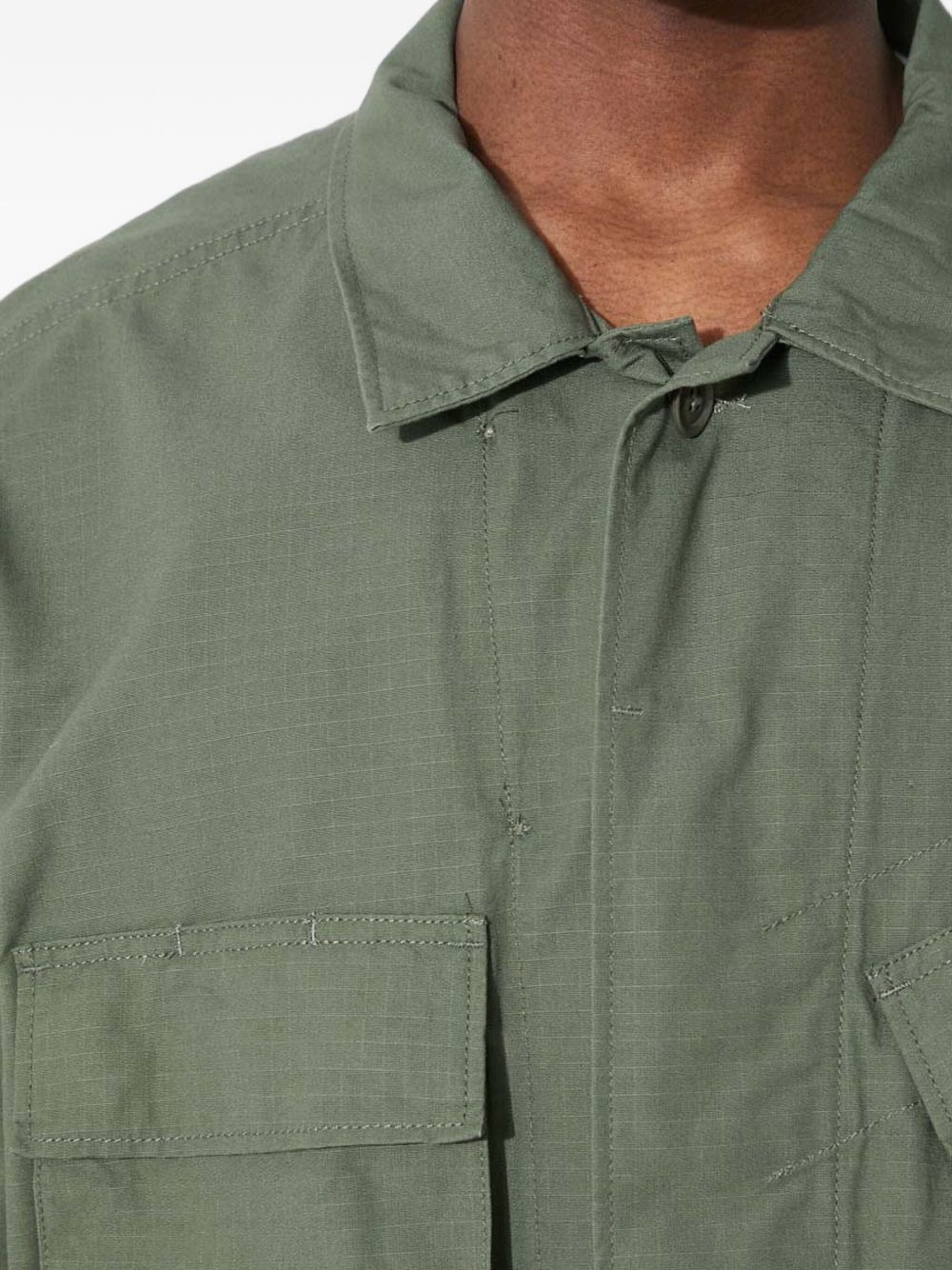 multi-pocket shirt jacket - 4