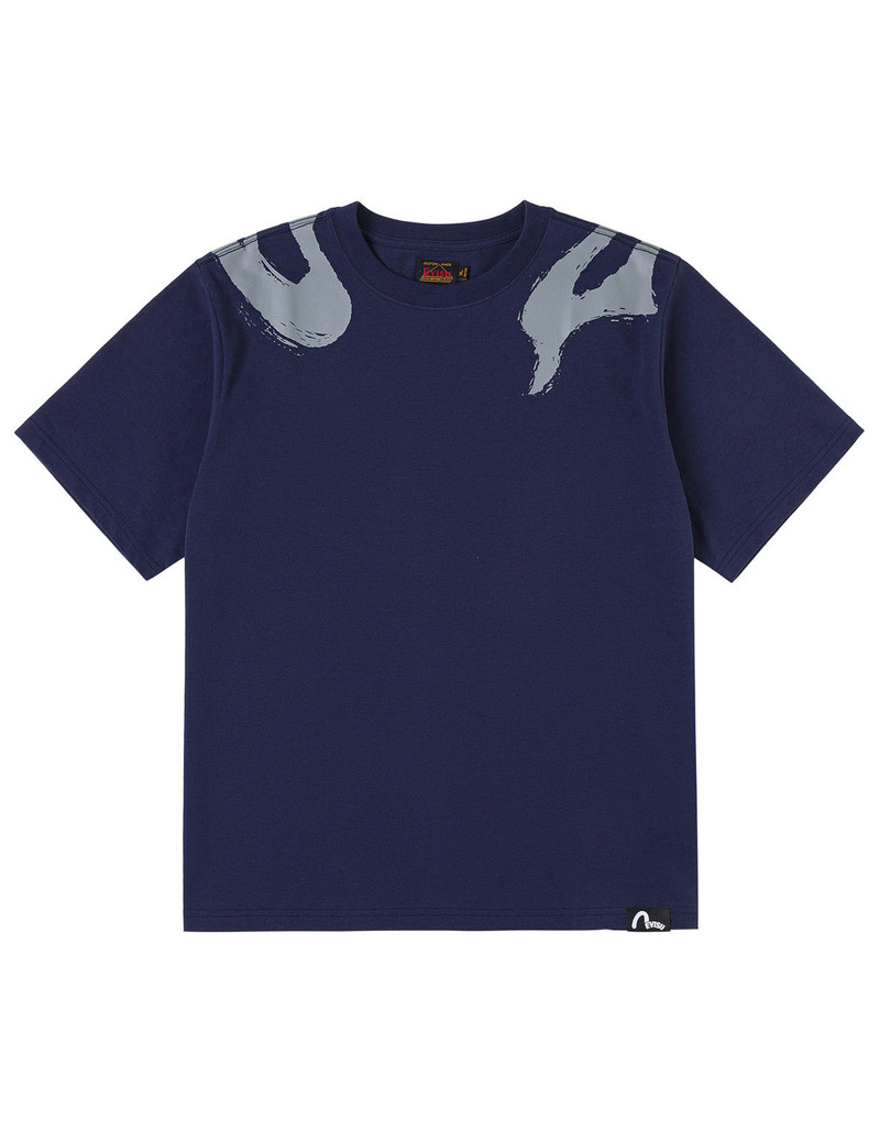 EVISU EVISU Brushstroke Cross-shoulder Logo T-Shirt outlook