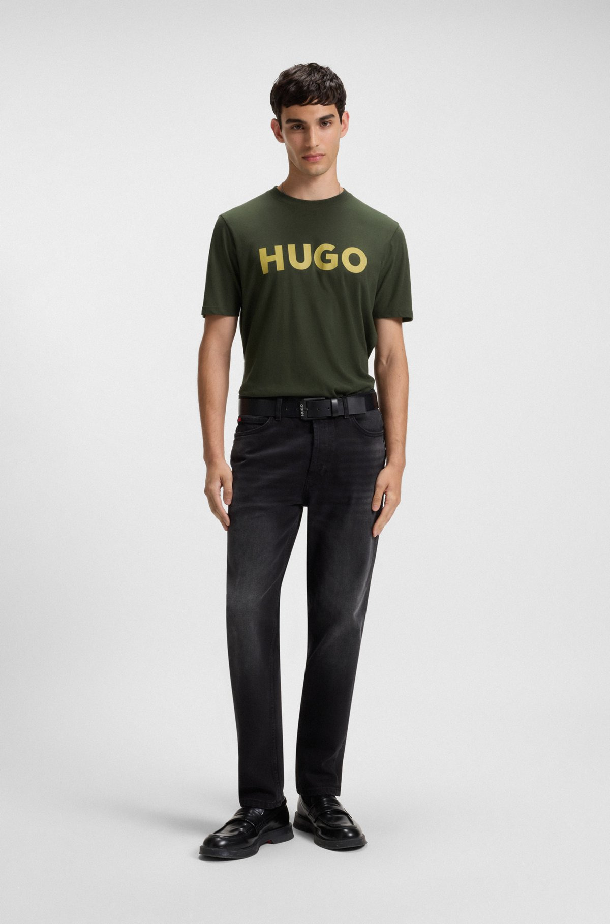 REGULAR-FIT T-SHIRT IN COTTON JERSEY WITH LOGO ARTWORK - 4