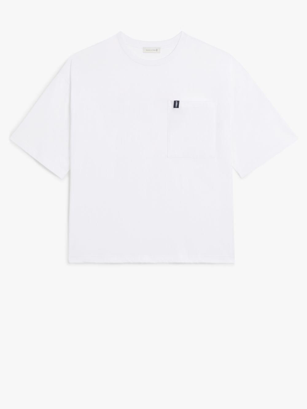 RAIN OR SHINE WHITE COTTON DROP SHOULDER T-SHIRT | GJM-216 - 1