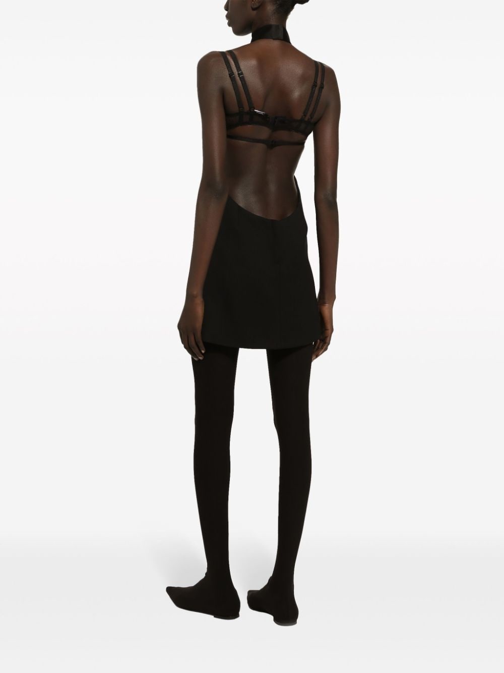 floral-appliquÃ©s sleeveless minidress - 4