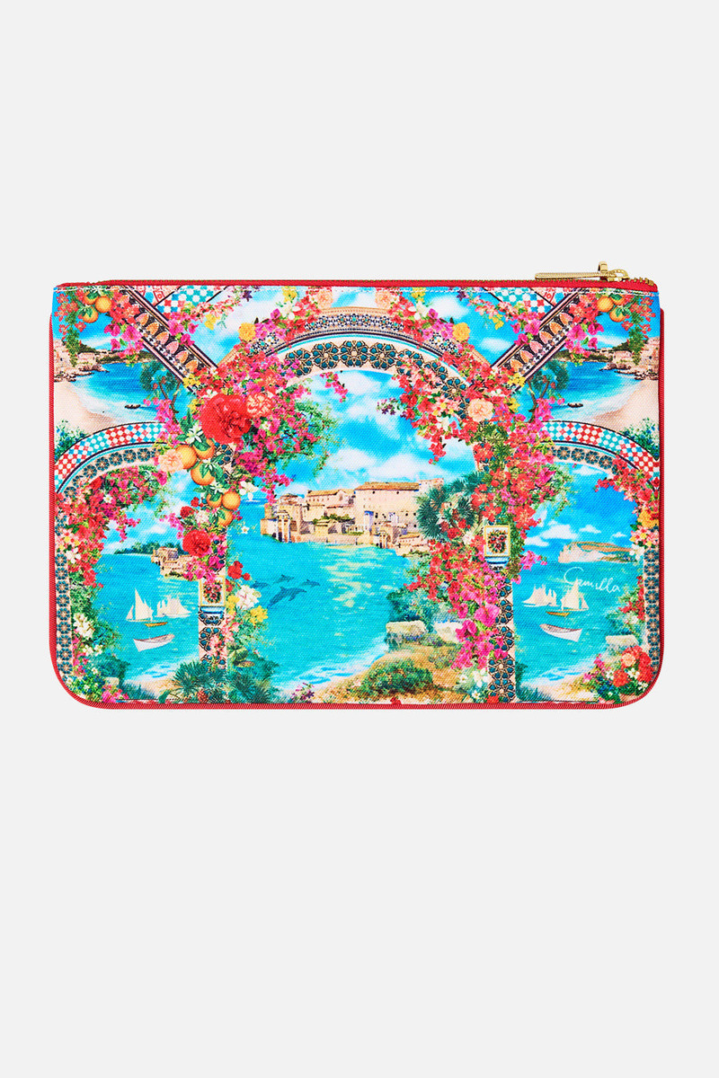 CAMILLA SMALL CANVAS CLUTCH outlook