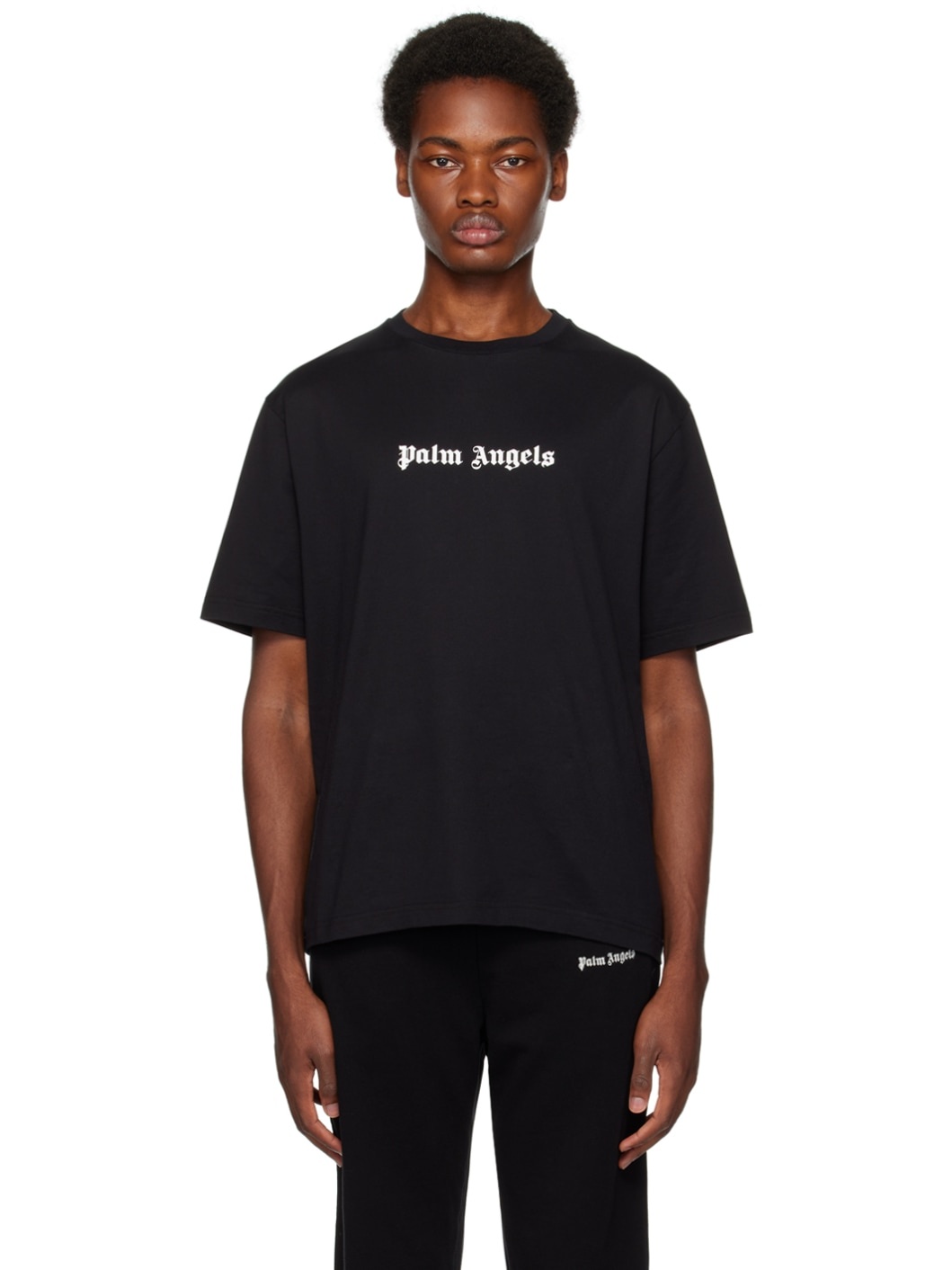 Black Printed T-Shirt - 1