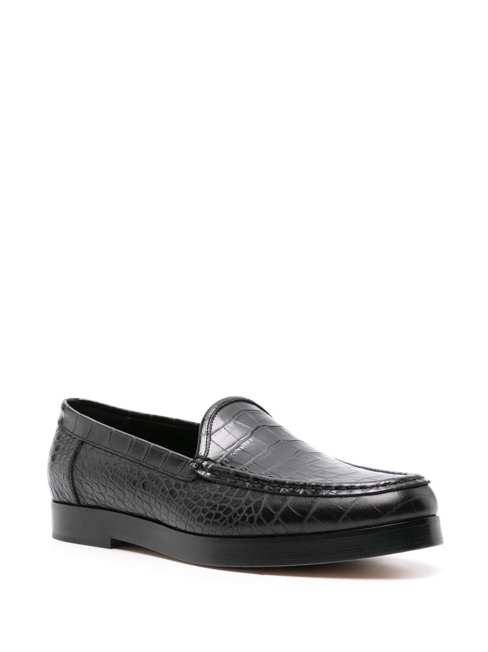 Dinelio embossed-crocodile loafers - 2