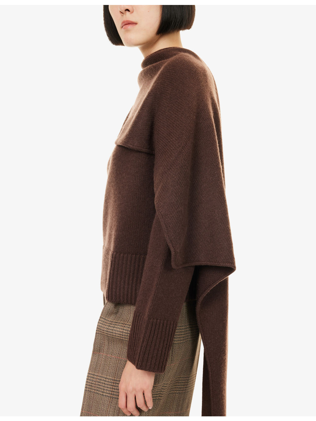 Elson Round-Neck Wool and Cashmere-Blend Scarf Jumper - 6
