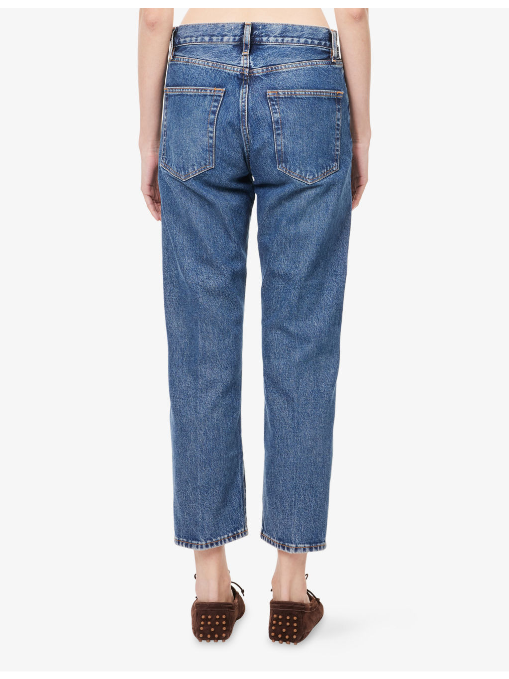 The Vertical Crop Straight-Leg Denim Jeans - 4