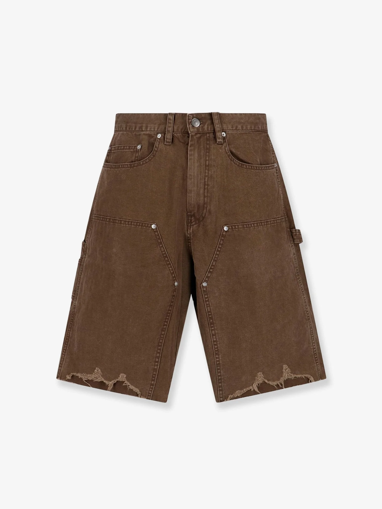 Tonywack Cargo Cotton Bermuda Shorts With Distressed Effect - 1