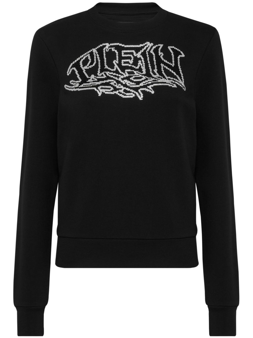 logo-embellished cotton sweatshirt - 1