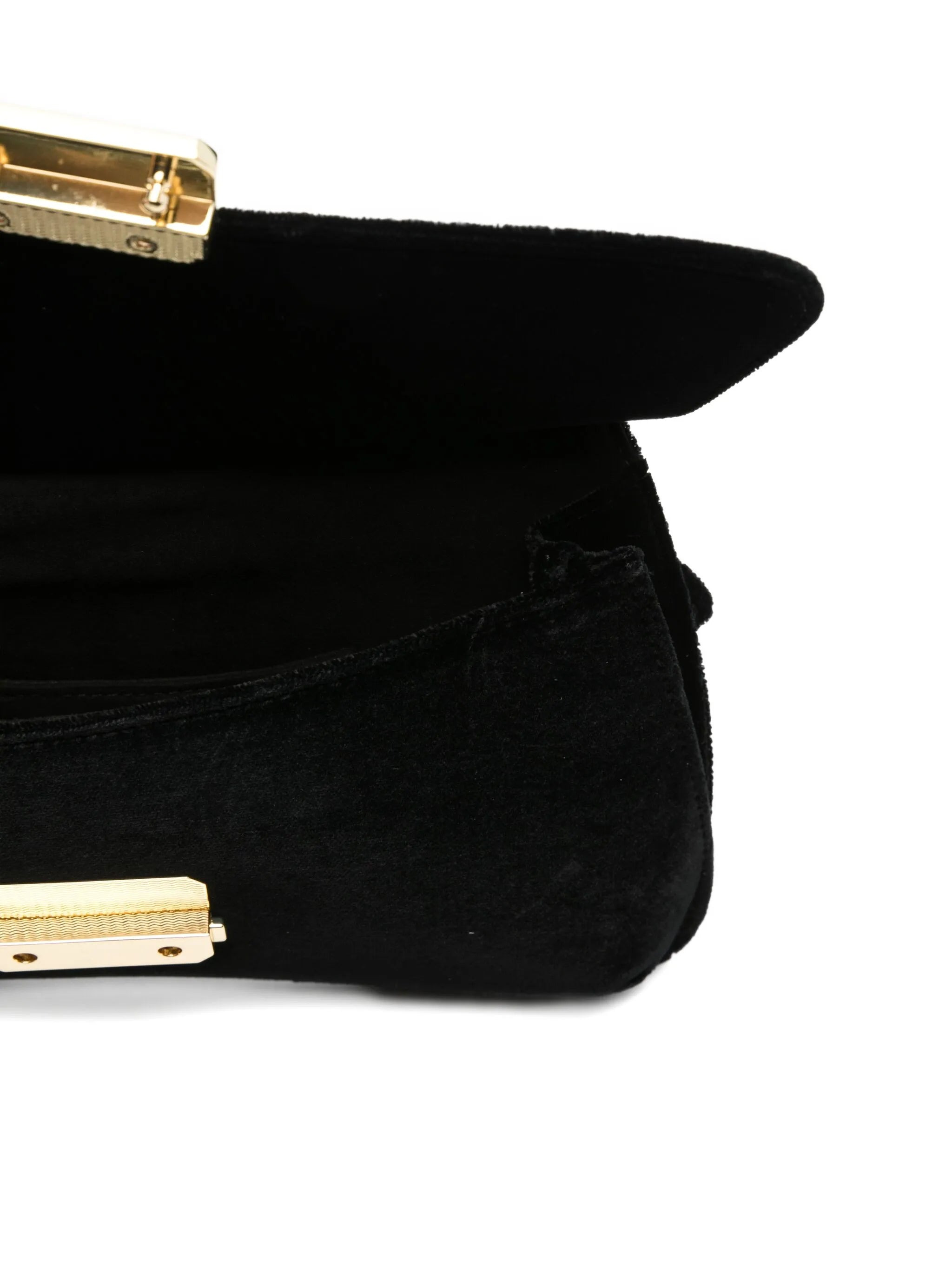 Emporio Armani Velvet Flap Cluth Bag - 4