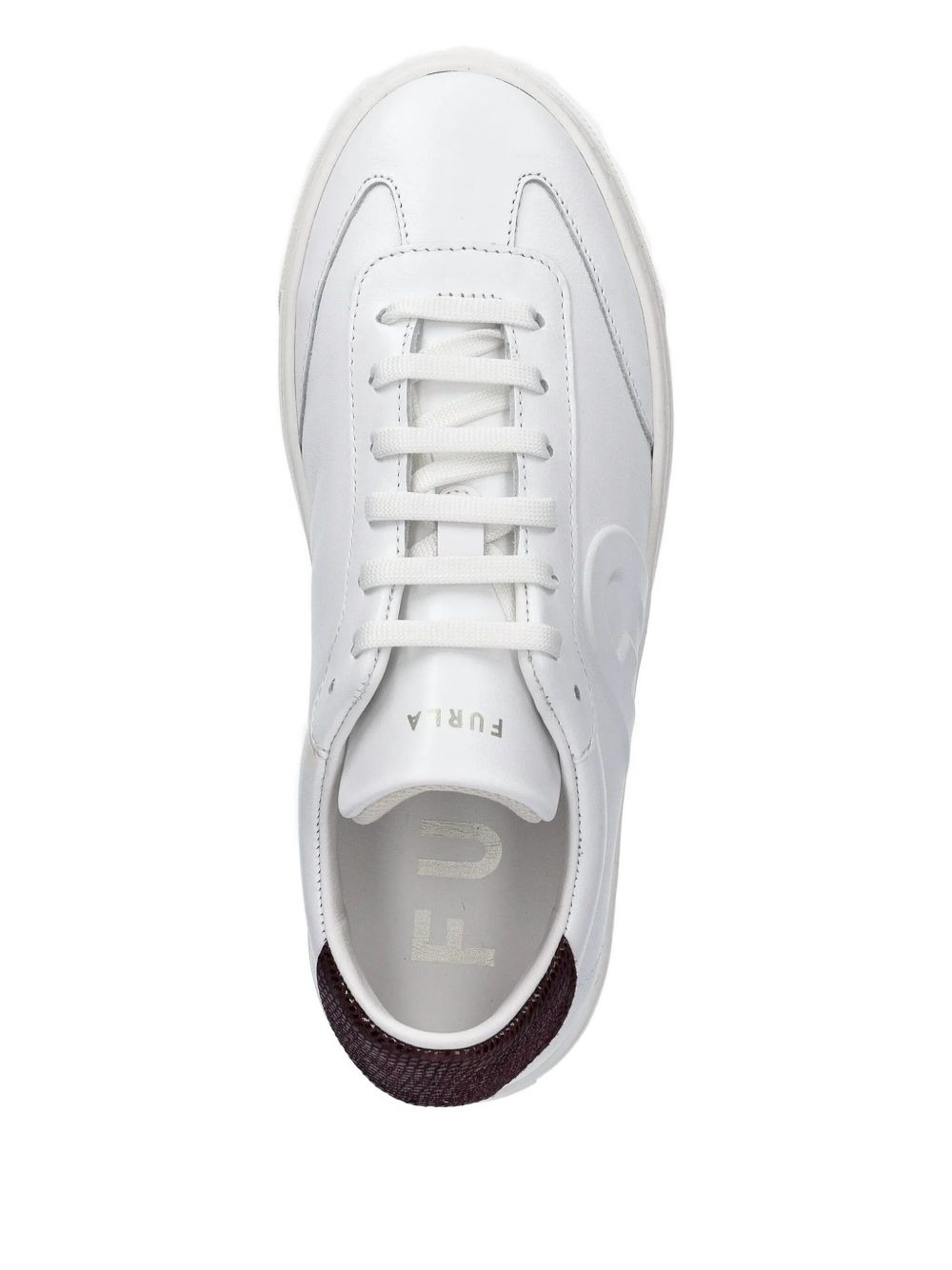 leather lace-up sneakers - 2