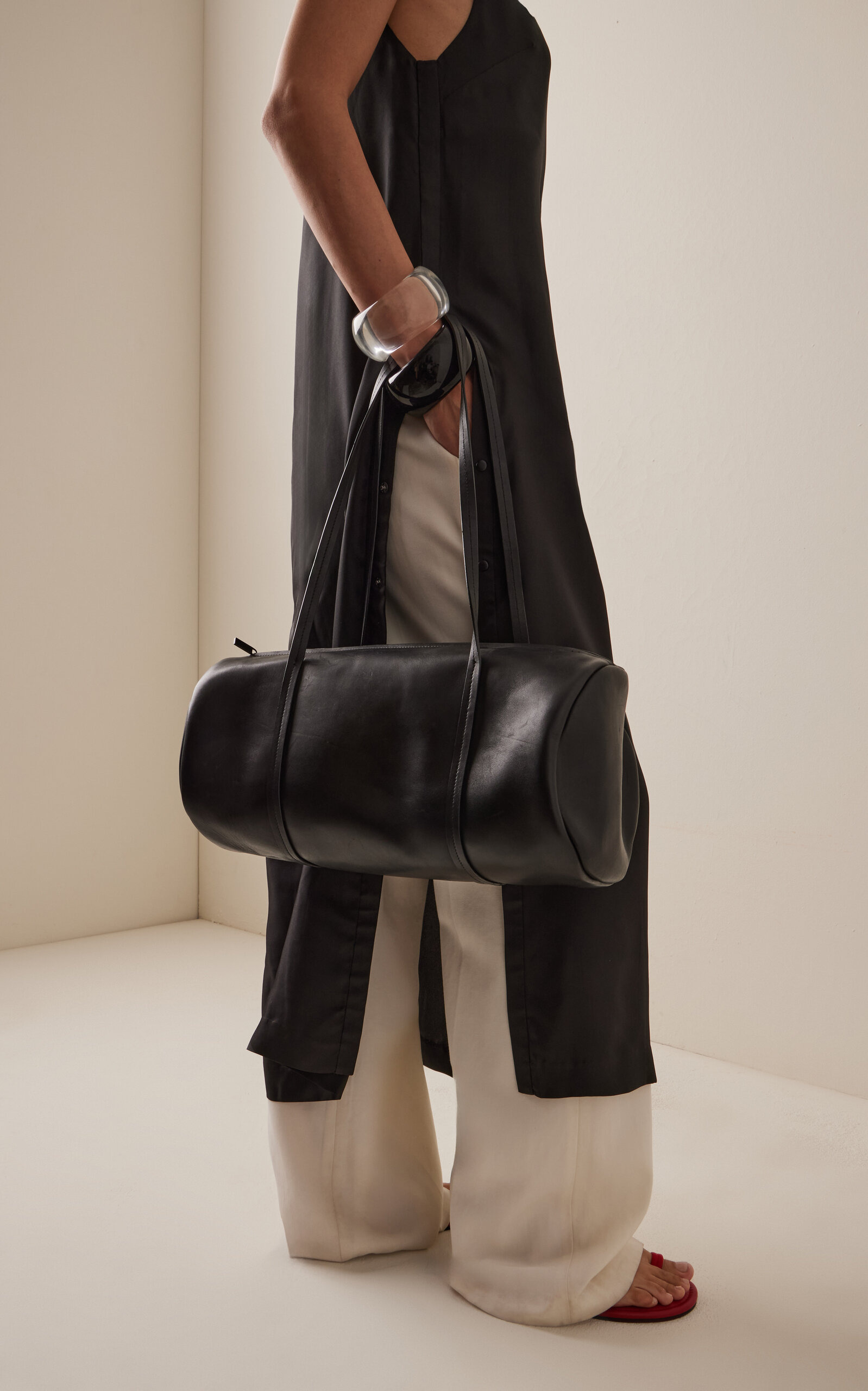Large Connolo Leather Bag black - 2