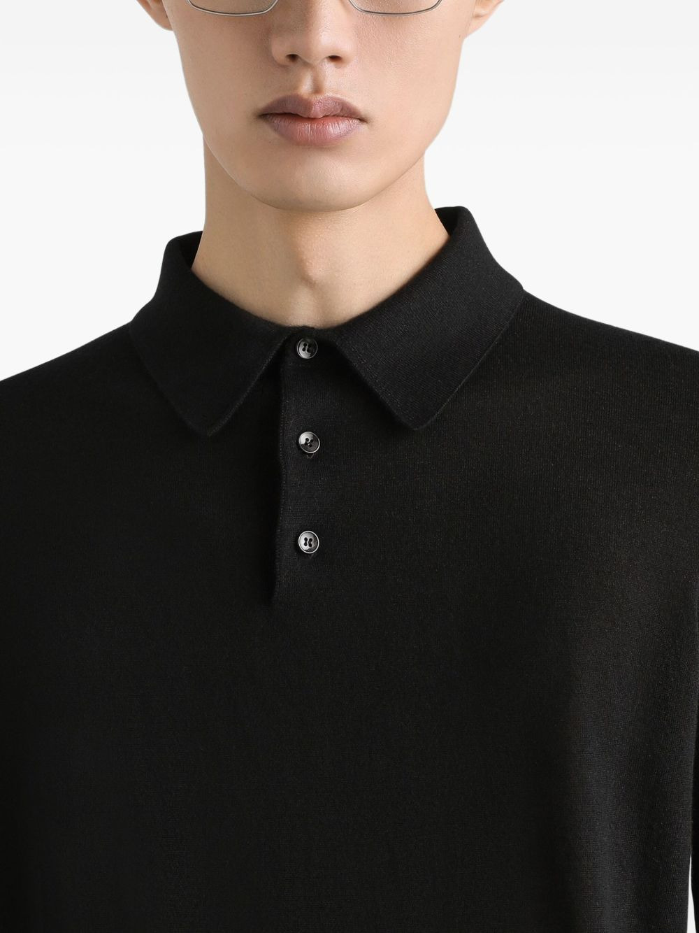 long-sleeve polo shirt - 4