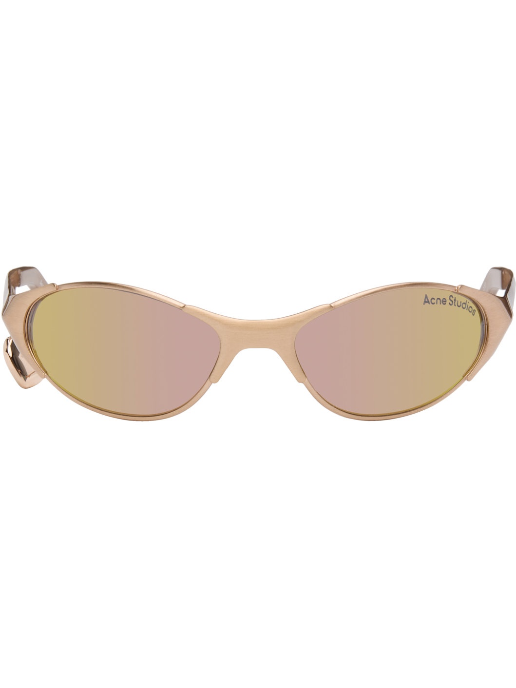 Rose Gold Metal Frame Charm Sunglasses - 1