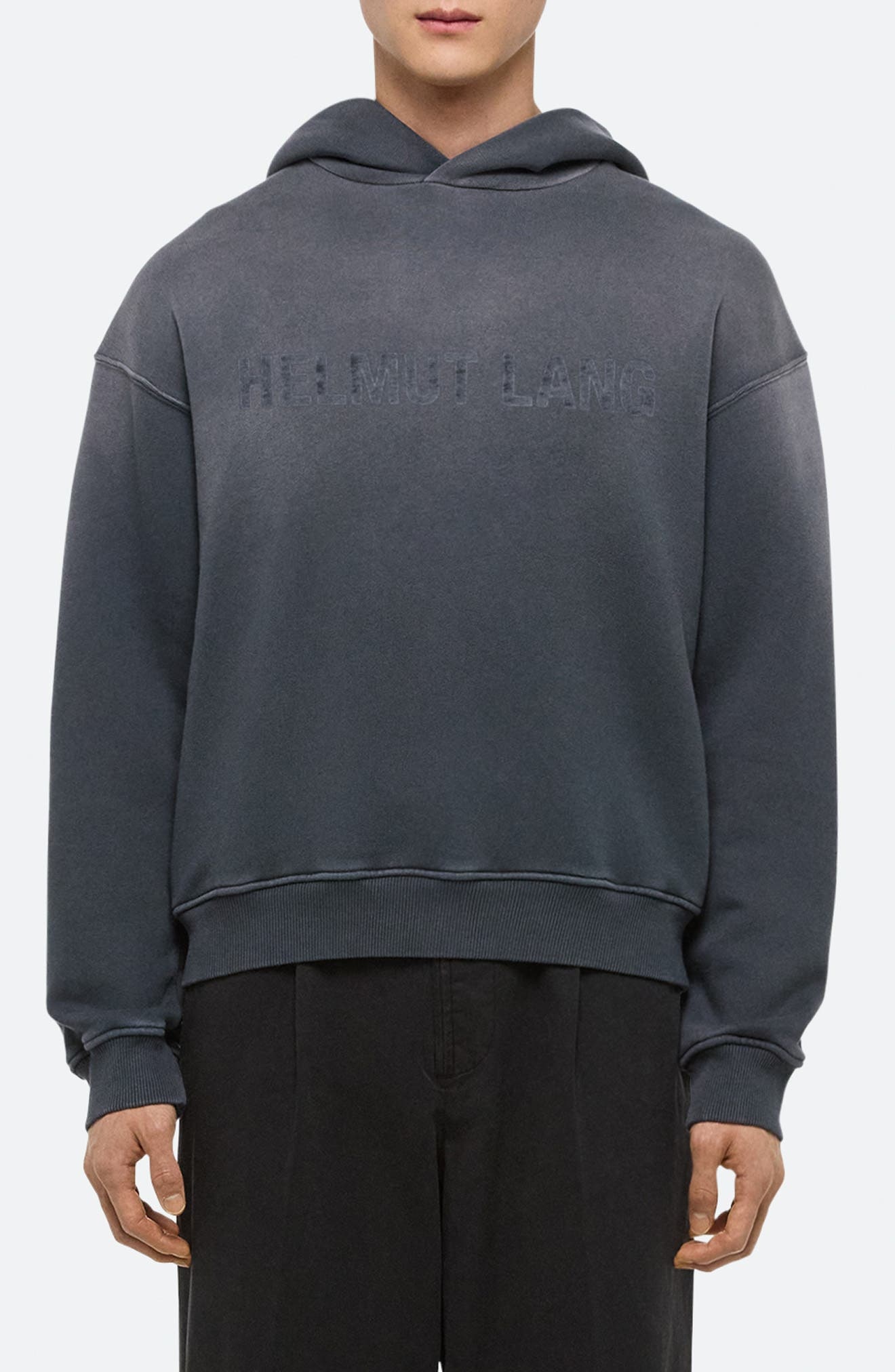 Helmut Lang Lazer Studio Hoodie in Steel Grey at Nordstrom - 1