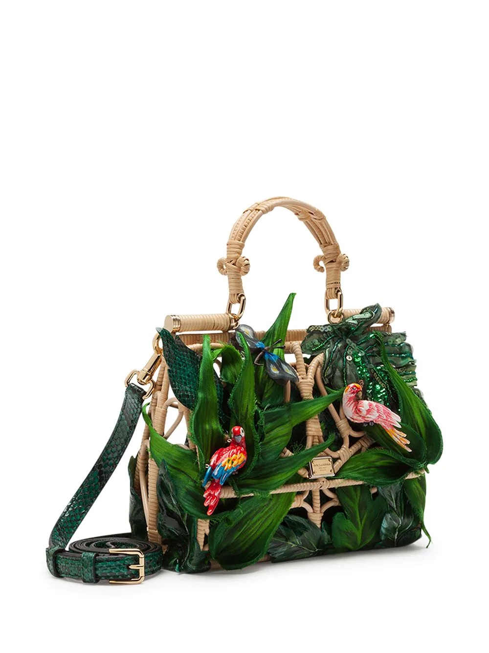 Sicily jungle appliquéd tote - 2