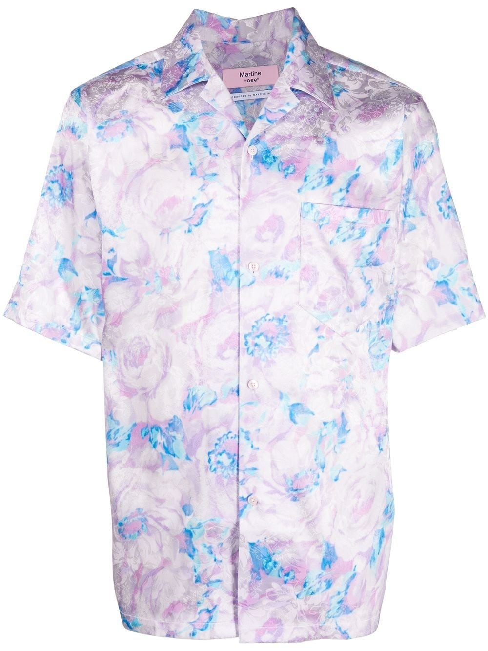 floral-print short-sleeve shirt - 1