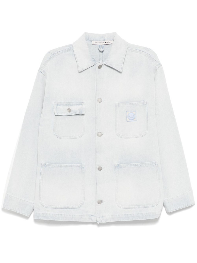 logo-patch denim jacket 1