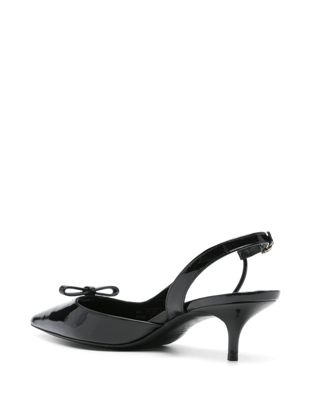 50mm leather slingback pumps - 3