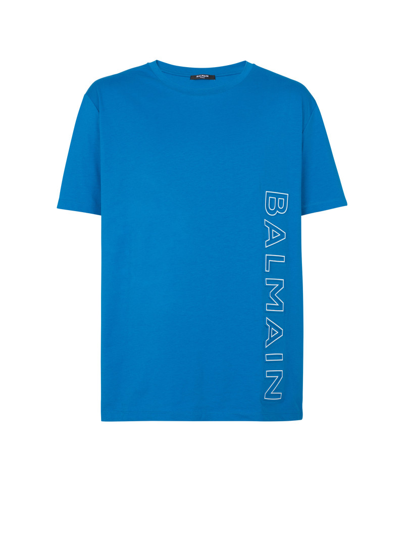 Embossed Balmain T-shirt - 1