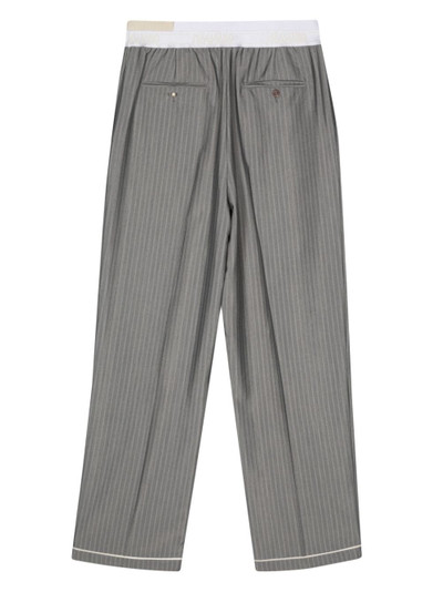 MAGLIANO logo-detail wide-leg trousers outlook