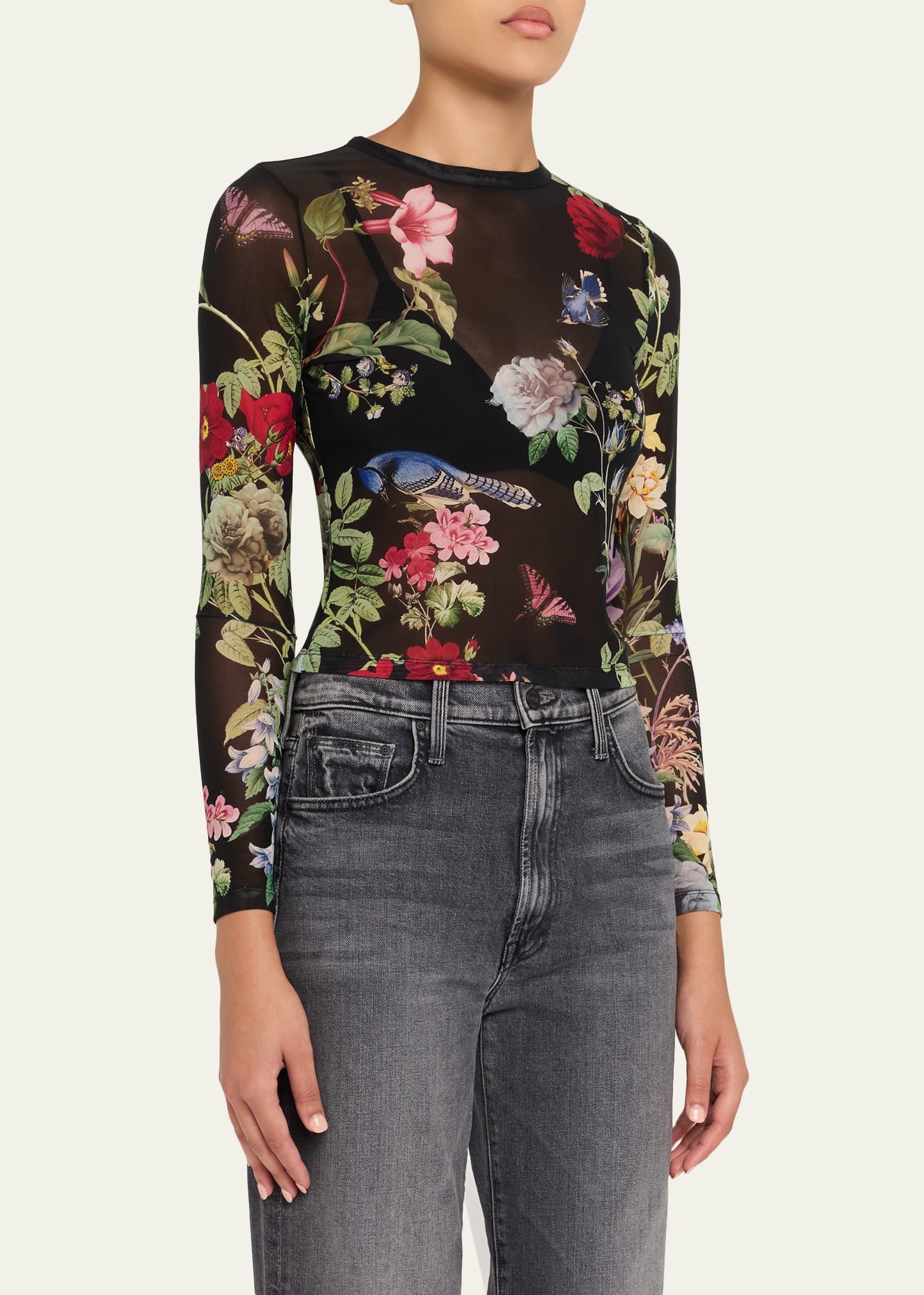 Delaina Venus Love Mesh Crop Top - 4