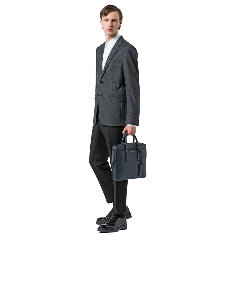 Prada Saffiano Leather Briefcase outlook
