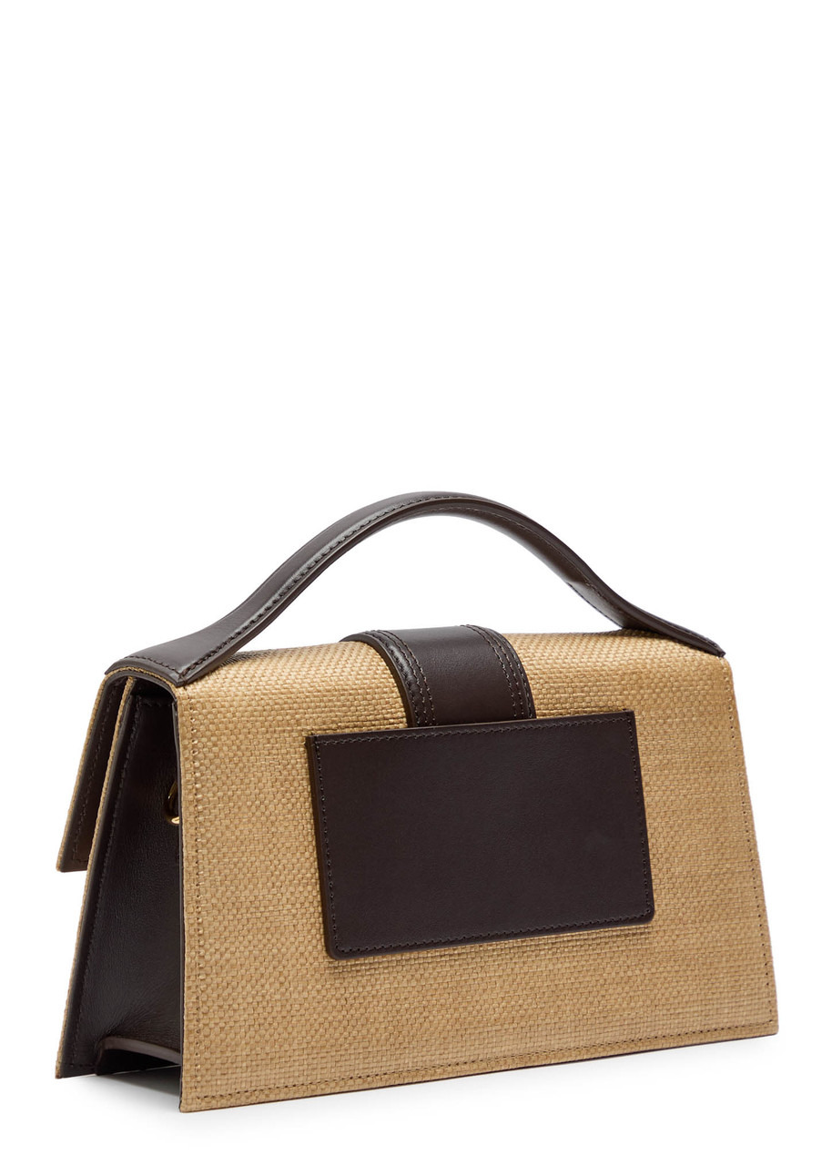 Jacquemus Le Grande Bambino Raffia and Leather top Handle bag - 2