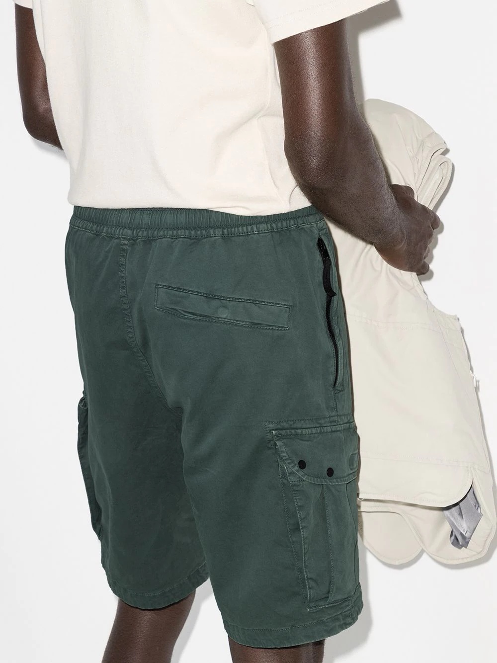 logo-patch cargo shorts - 4